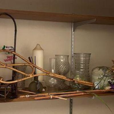 WWW173 Glass Vases, Dried Plant Arrangements, Baskets & More!