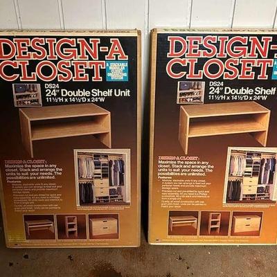 WWW159- Design-a-closet Double Shelf Unit