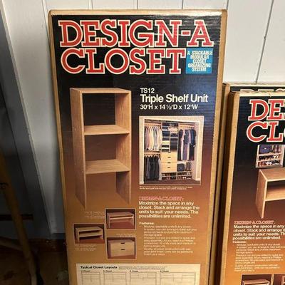 WWW158- Desgin-a-closet Triple Shelf Unit