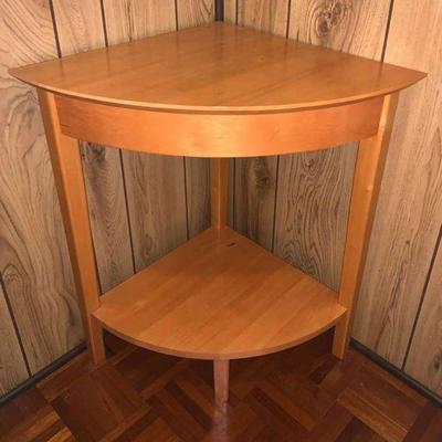 WWW048 Wooden Corner Nightstand