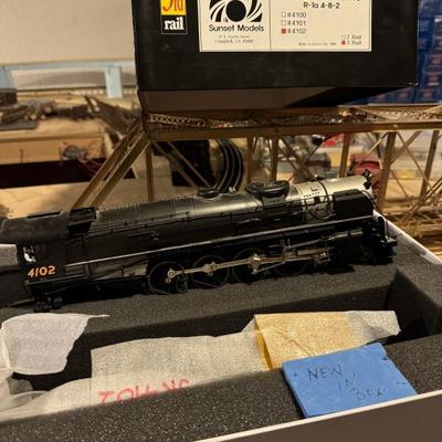 3rd Rail Sunset Model Brass O Scale Boston & Maine R-1a 4-8-2 #4102 $800