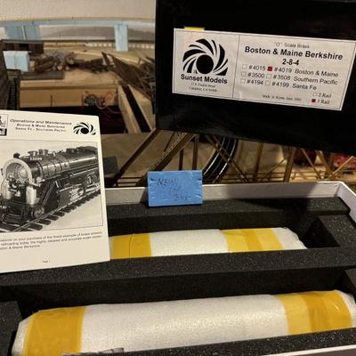 3rd Rail Sunset Model Brass O Scale Boston & Maine Berkshire 2-8-4 #4019 $800