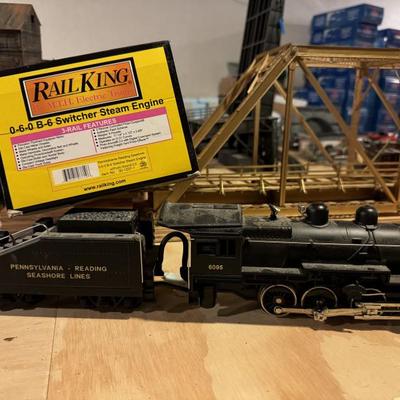 Rail King Pennsylvania Reading seashore 0-6-0 B-6 switcher steam engine 30-1207-1 $300
