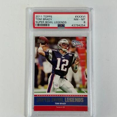 2011 Tom Brady SB Legends card MT8
