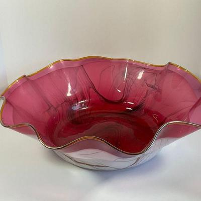 Dan Bergsma Art Glass Bowl