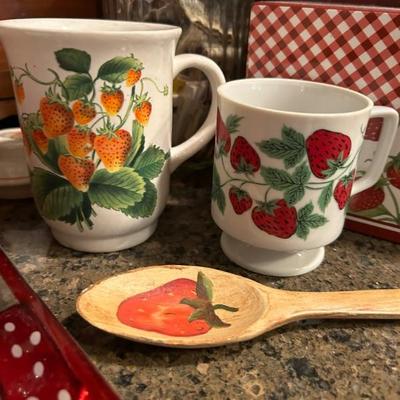 Lots of strawberry items!
