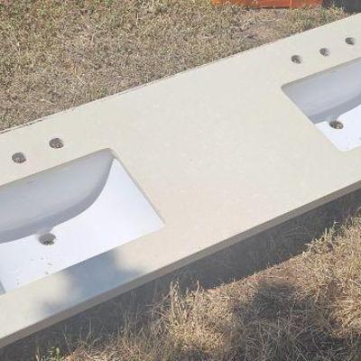 stone double vanity