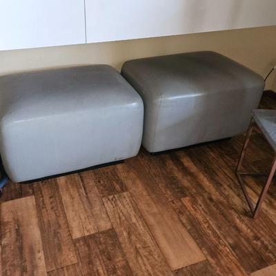Leather Ottoman