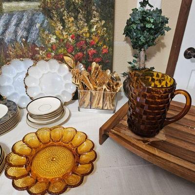 egg plate, Lenox, 