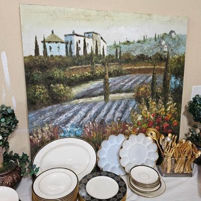 Lenox, Egg Plates, Napa art