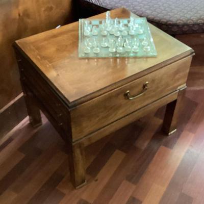 Wood 1-Drawer Table