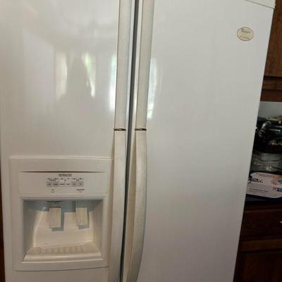 Whirlpool White Side by Side Refrigerator