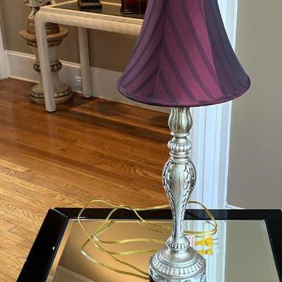 Lamp with Red Shade - Set of 2