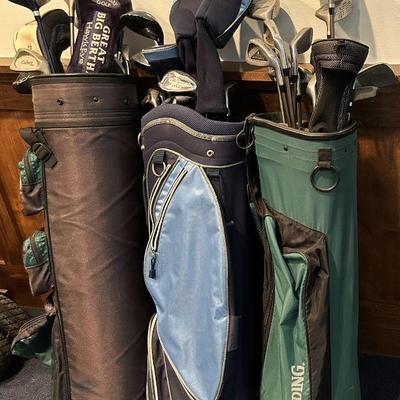 Golf Clubs and Bags