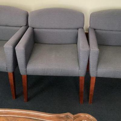 Set of 6 Blue Chairs