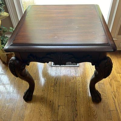 Wood End Table