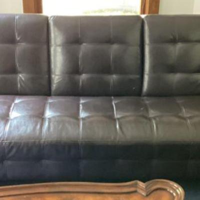 Black Leather Sofa