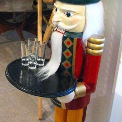 Large Nutcracker with Tray