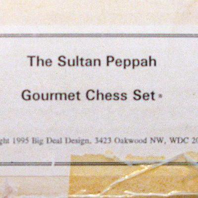 The Sultan Peppah Gourmet Chess Set - One Of A Kind