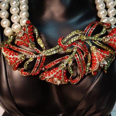 Heidi Daus Orchid Necklace