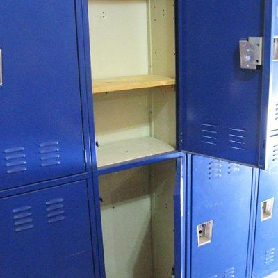 Single Double Tier Lockers Lockers Great for Kids Room - Workout Room or Garage