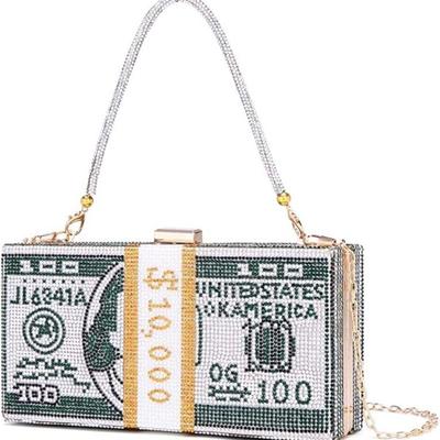 Rhinestone Money Purse