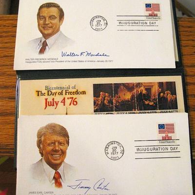 Inauguration Day Fleetwood Covers. J. Carter W. Mond Jan 20, '77
