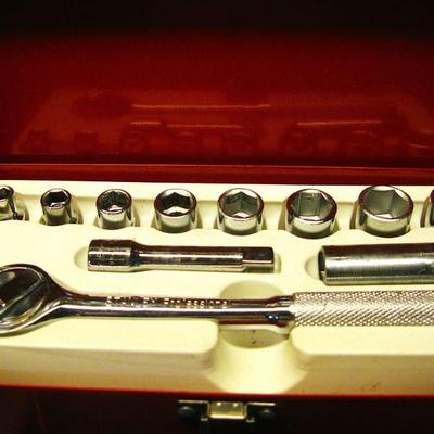 Stanley Professional Drive Metric Socket Set Metal Box