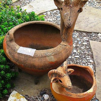 Clay Goat Pots