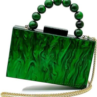 Green Lucite Necklace