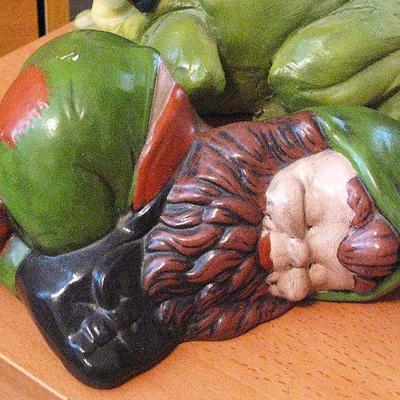 Ceramic Sleeping Garden Gnome
