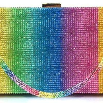 Rhinestone Rainbow Purse