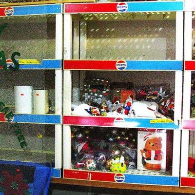 4 Vintage 4 Tier Pepsi Display Shelves