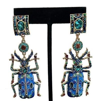 Heidi Daus Beatle Dangle Earrings