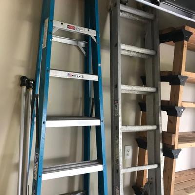 Werner 8' ladder $75
extension ladder 16' aluminum $75