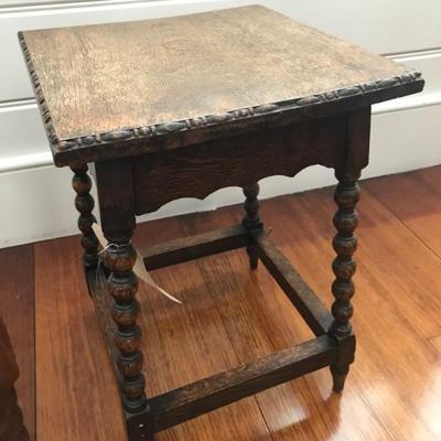 English bobbin leg stool $175
11 X 11 X 15"