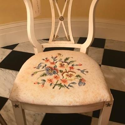 vintage painted chair $249