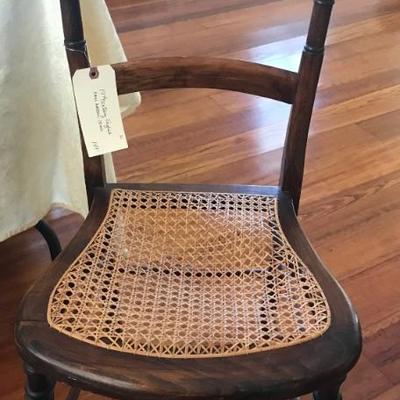 English 19th century cane chair $149