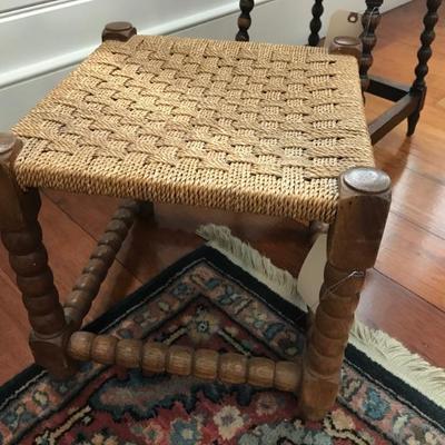 19th century English rope stool $175
13 X 13 X 11"