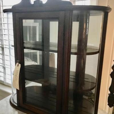 1945 Ferguson Brothers curved butler curio cabinet $295