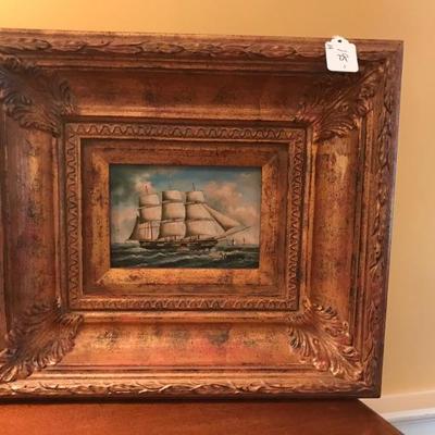clipper ship by Sanders $195
16 X 14 1/2