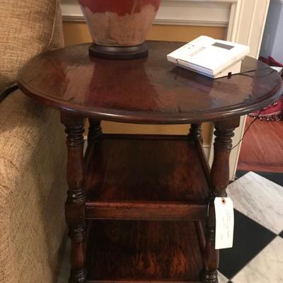 antique three tiered side table $395
26 X 27"