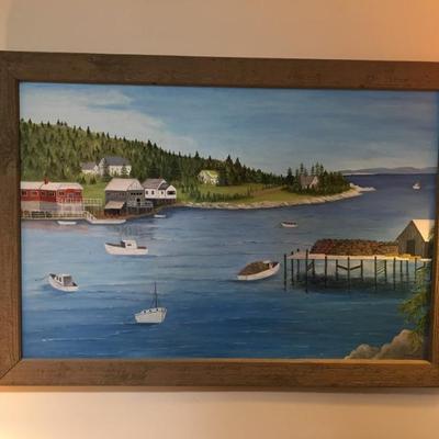 Original Signed Painting in Frame (Large)