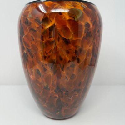 Hand Blown Art Glass Vase by Studio Artist Dehanna Jones