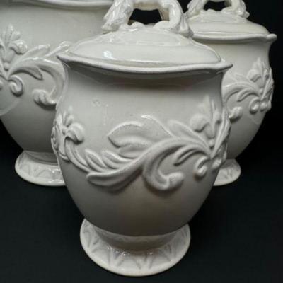 Certified International Pamela Gladding Embossed Firenze Canisters