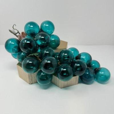 Mid-Century Blue Lucite Grapes Cluster	M