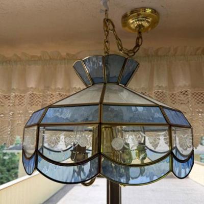 Tiffany-Style Hanging Pendant Chandelier