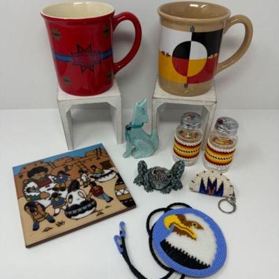 Pendleton Mugs, Southwest Clay Trivet 