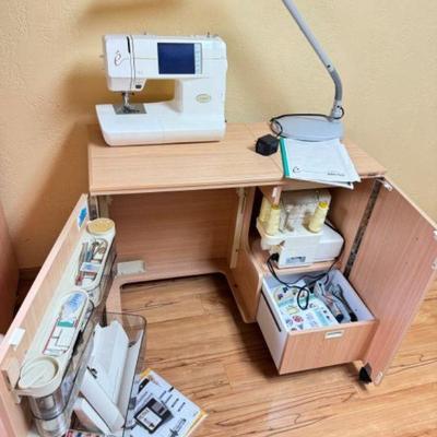 Baby Lock Sewing & Embroidery Set w/ Flip Open Table Top