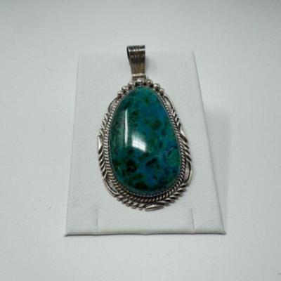 Sterling Silver Turquoise Pendant